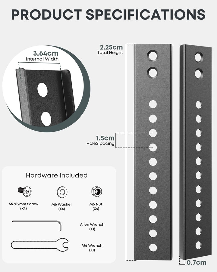 VESA Adapter Verlängerungsplatten – Erweiterungs Kit für TV Wandhalterung & Deckenhalterung, passend
