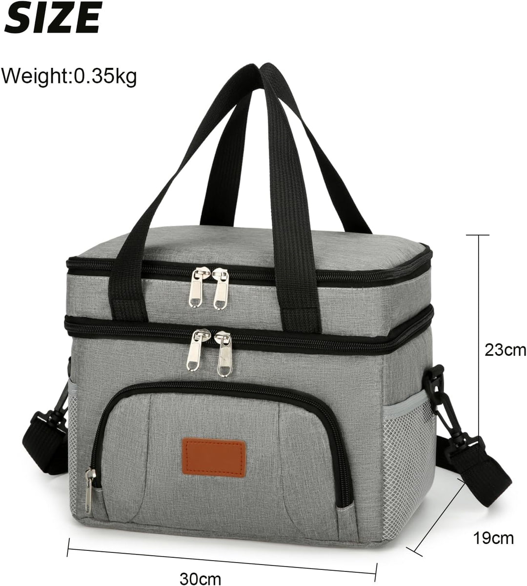 JANSBEN Kühltasche Klein Faltbar für 12 Dosen, Lunchtasche Isoliertasche mit 6 Fächern, Thermotasche