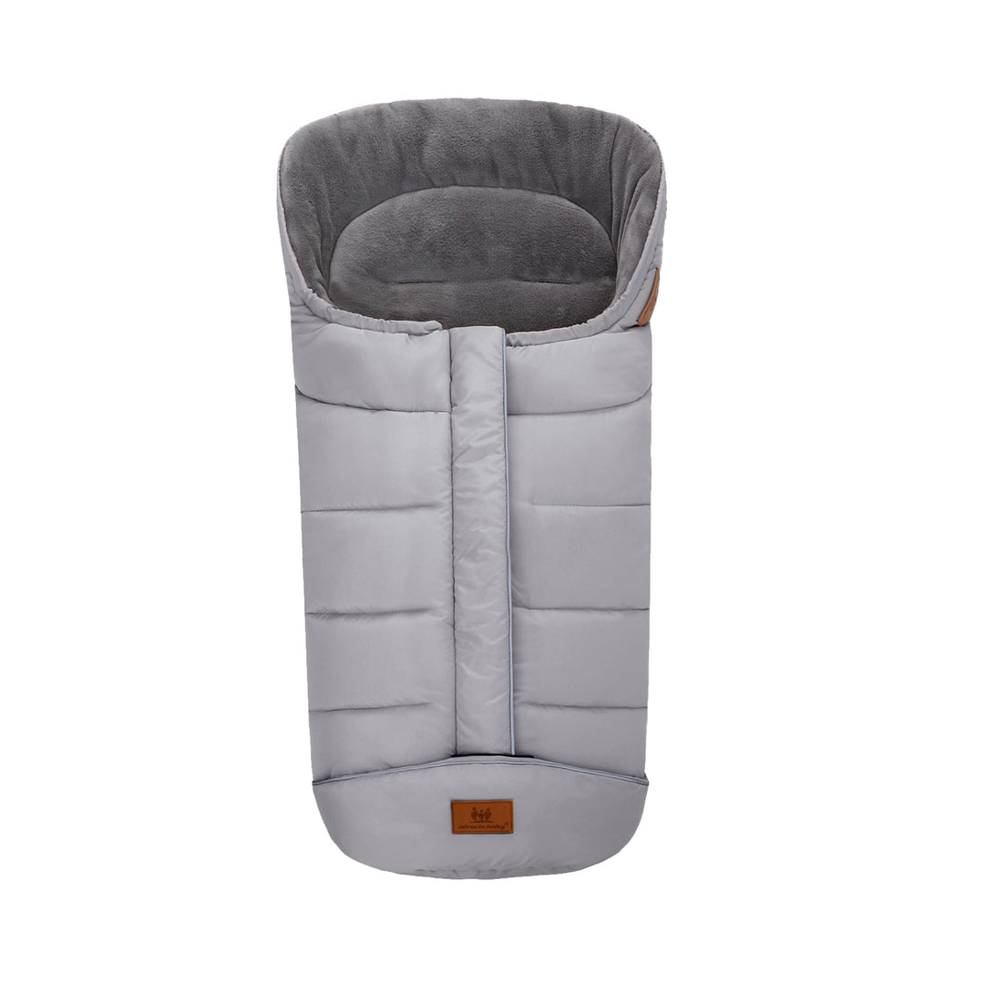 Fusssack Babyschale für Kinderwagen Buggy Universal Winter Baby Grau 102X54CM, Grau 102X54CM
