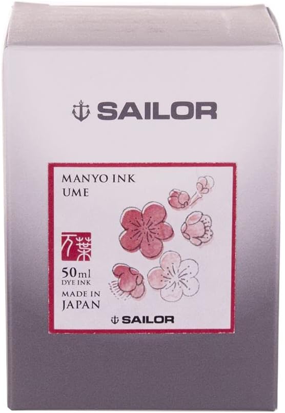 SAILOR Marine Tinte Manyo Tinte 'Ume' (dunkelrot), 50 ml