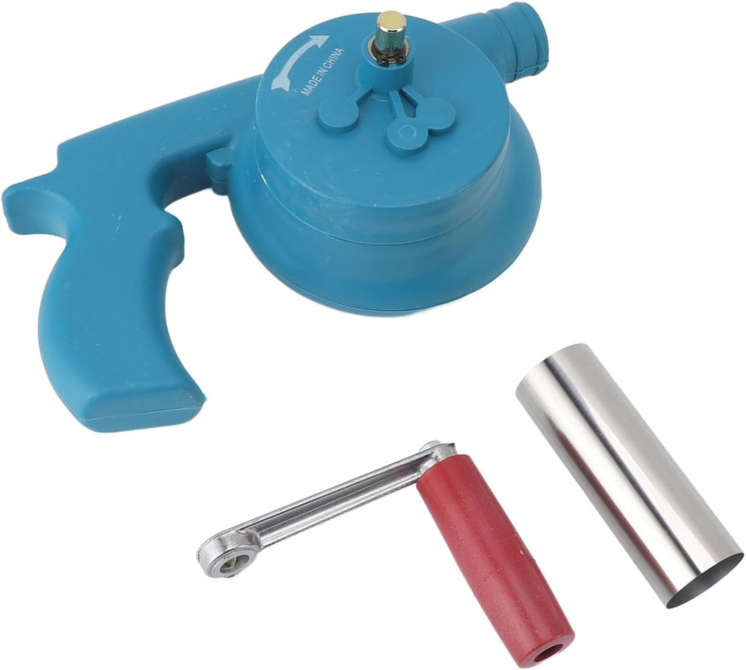 Fockety BBQ-Ventilator-Luftgebläse, Tragbarer Handkurbel-BBQ-Ventilator, Erhöht die Feuerkraft, Schn