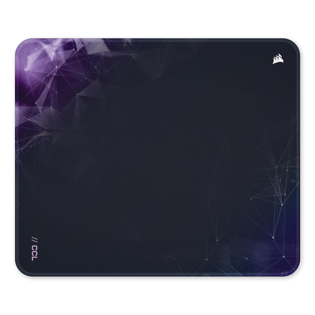 Corsair MM300 Sci-Fi Dark Mittleres Anti-Fray-Stoff-Gaming-Mauspad – 36cm x 30cm, Textilgewebe, ruts