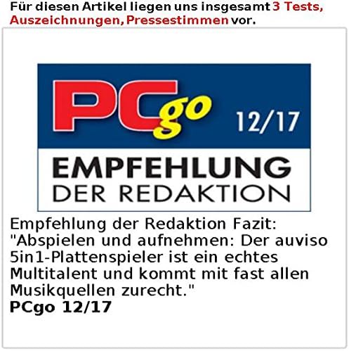 auvisio Cassette digitalisieren: 5in1-Plattenspieler mit Bluetooth und Digitalisier-Funktion, 40 Wat