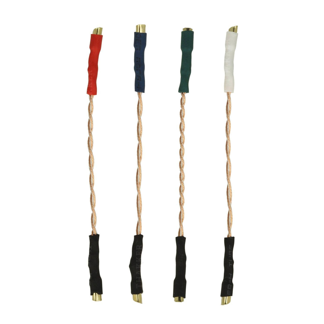 THAKKER HLW-50C 6N-OFC - Headshell Kabel Set | sauerstofffreie Kupfer-Litzen (6N-OFC: 99,9999%) | Te