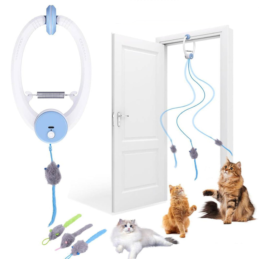 Elektrisches Katzenspielzeug, Interaktives mit Fernbedienung,Cat Toy Hängendes Automatisch Einziehba