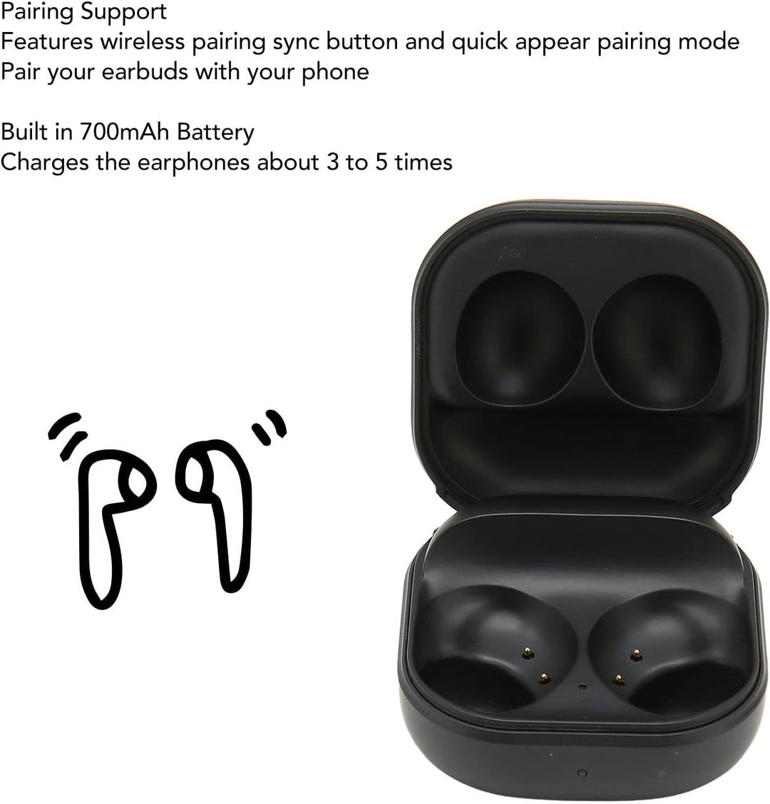Ersatzhülle für Samsung Galaxy Buds 2, Ladehülle für Kabellose Ohrhörer für Galaxy Buds 2, mit Typ-C