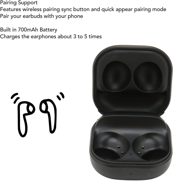 Ersatzhülle für Samsung Galaxy Buds 2, Ladehülle für Kabellose Ohrhörer für Galaxy Buds 2, mit Typ-C