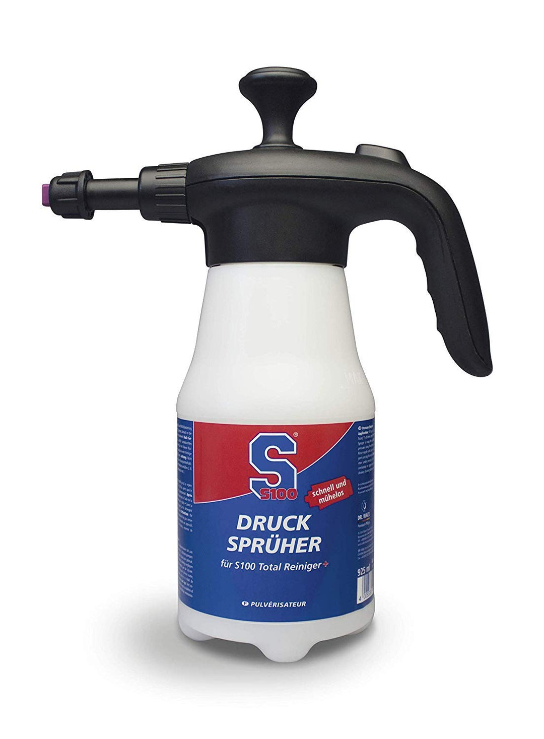 Dr. Wack - S100 Drucksprüher (leer) für S100 Motorradreiniger 925 ml I Sprühflasche für die Motorrad