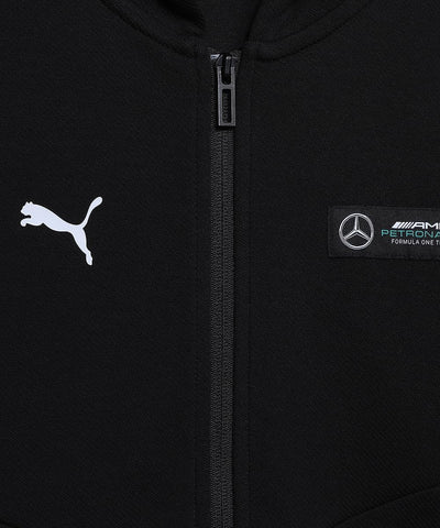 PUMA Mercedes AMG Petronas Formula One Team Sweatjacke mit Kapuze - Schwarz - Unisex Kinder 110 Schw