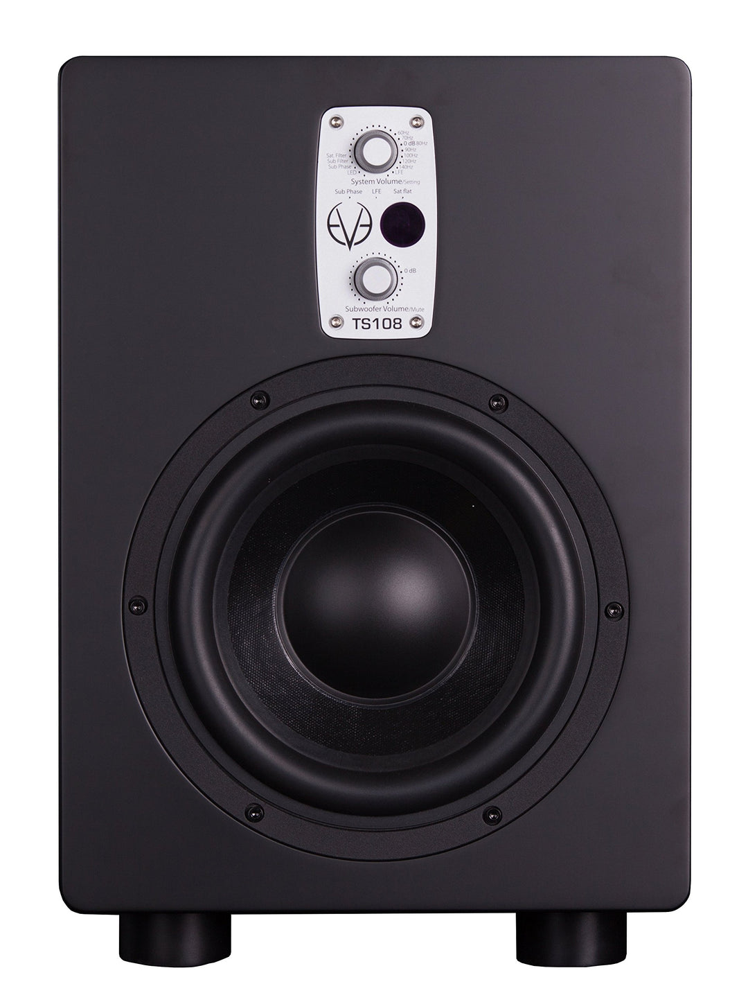 Eve Audio TS108 Active subwoofer 150W Schwarz - Subwoofer (150 W, Aktiver Subwoofer, 33-300 Hz, 105