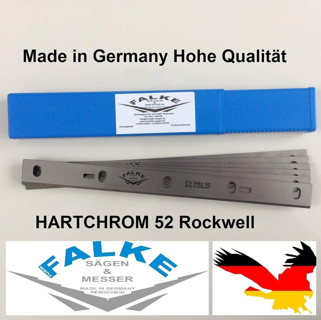 6 Stück Scheppach HMS 1070 Abricht-Dickenhobel 254mm Hobelmesser