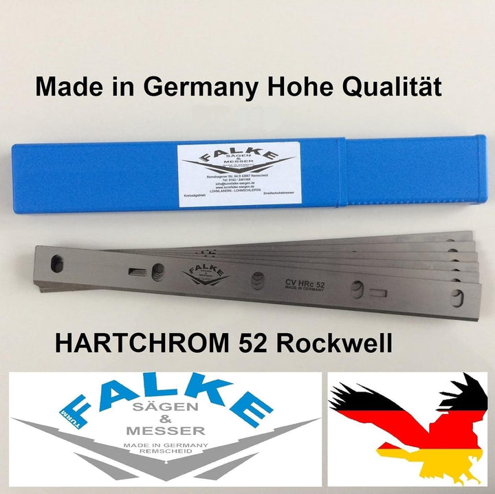 6 Stück Scheppach HMS 1070 Abricht-Dickenhobel 254mm Hobelmesser