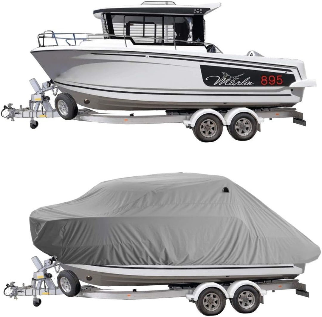 Oceansouth Abdeckung für Jeanneau Merry Fisher 895 Marlin Grau, Grau