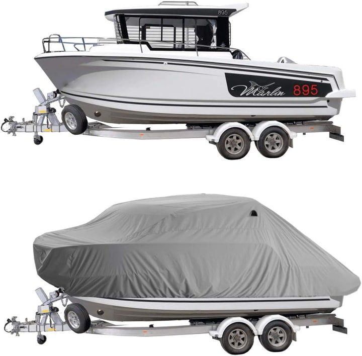 Oceansouth Abdeckung für Jeanneau Merry Fisher 895 Marlin Grau, Grau