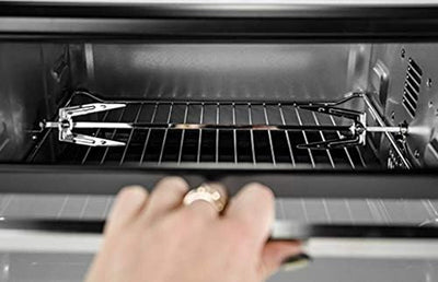 Backofen 1800W 42 L mit Umluft und Drehspiess Minibackofen 250°C Timer Mini