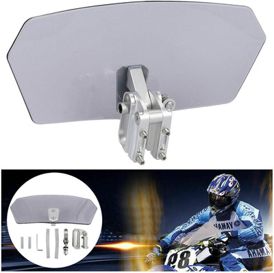 Riloer Verstellbarer Clip am Universal Motorcycle Windshield Vent Deflector (klar transparent) Trans