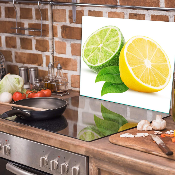 TMK ArtDeko Herdabdeckplatte 1 Teilig 60x52 cm - Spritzschutz Herdabdeckung – Herdschutz aus Sicherh