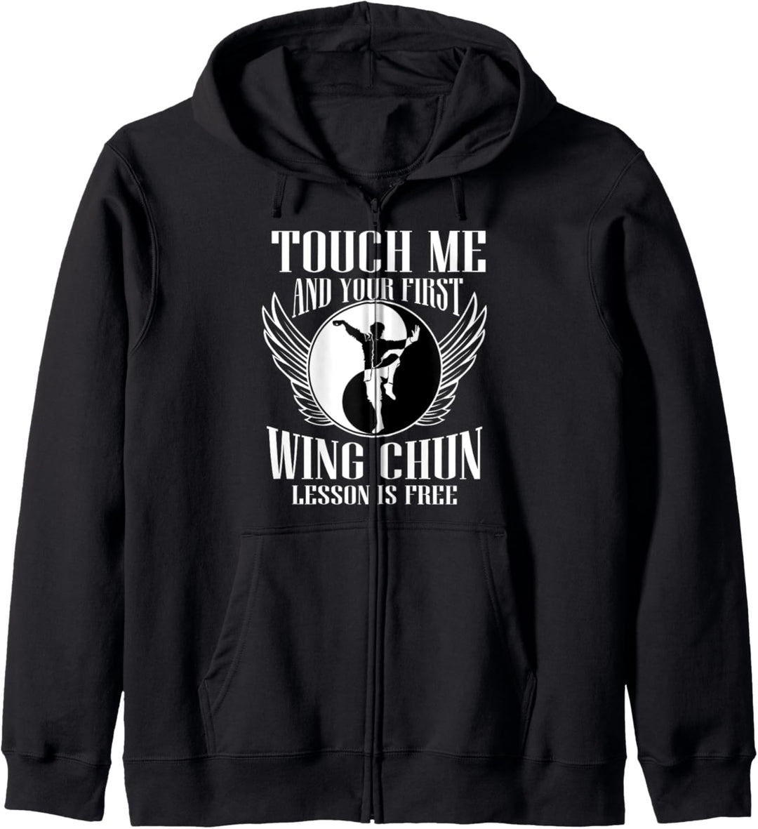 Kampfsport Wing Chun Kampfsportler MMA Herren Geschenk Kapuzenjacke