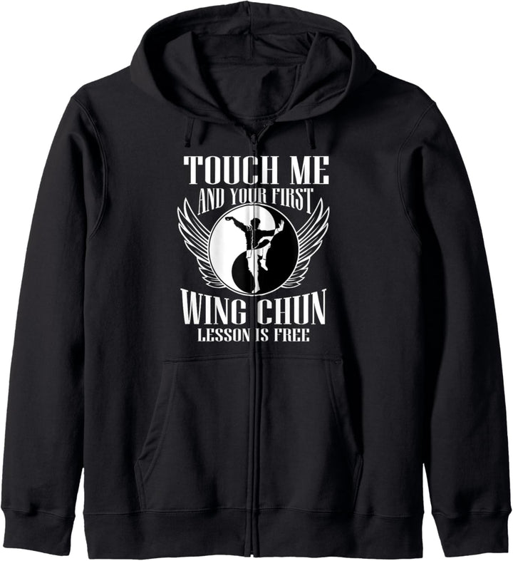 Kampfsport Wing Chun Kampfsportler MMA Herren Geschenk Kapuzenjacke