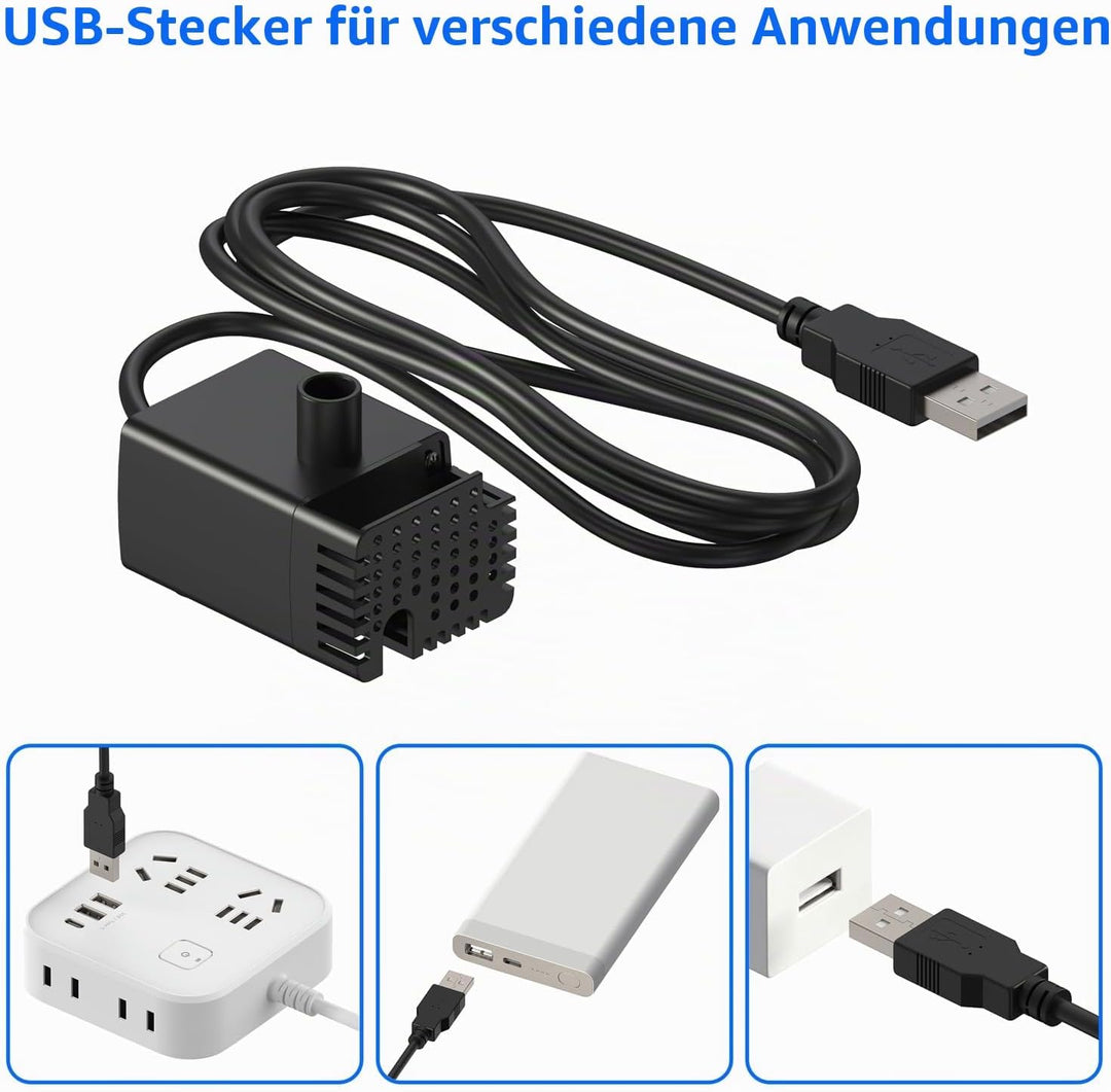 Stouchi WDQ1 Ersatzpumpe für Trinkbrunnen 2.5L für Katze und Hunde, Langlebige Wasserpumpe für Katze