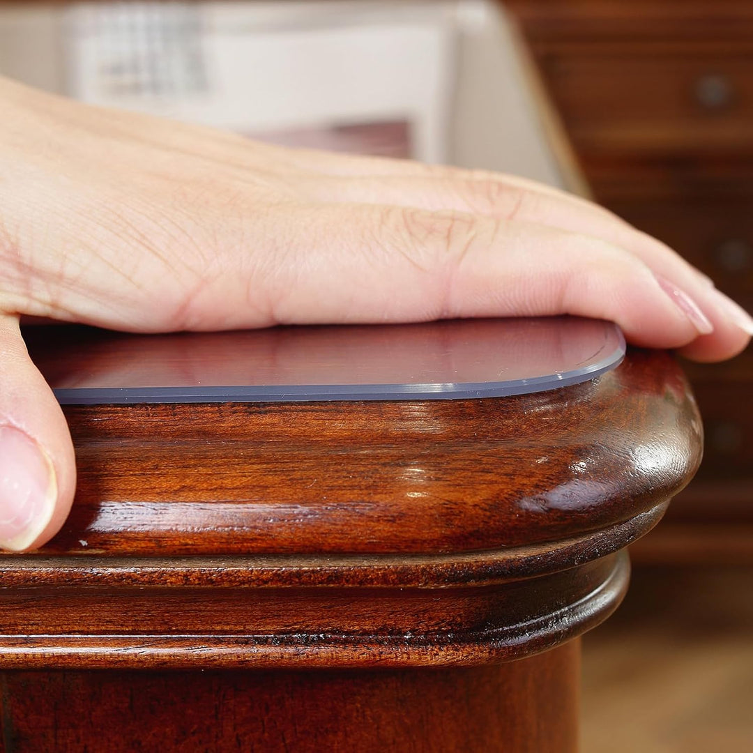 Tischfolie transparent 2mm, 45 x 100cm Transparente Tischdecke Tischschutz, Wasserdicht PVC Schreibt