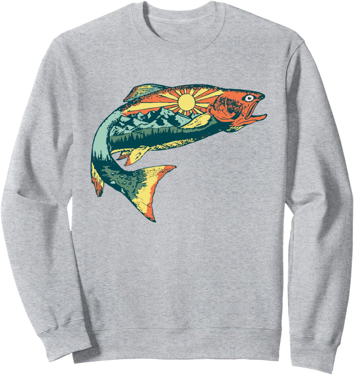Trout Outdoor Illustration Series - Zion Canyon Sweatshirt