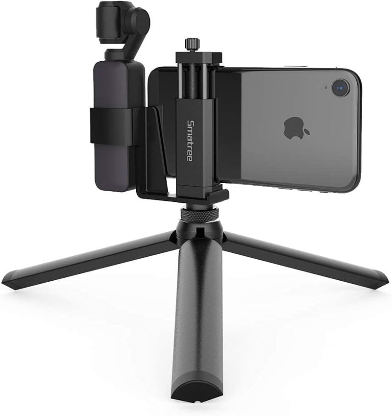 Smatree Telefonhalterung mit Stativ, kompatibel mit DJI OSMO Pocket 2/Pocket1 und iPhone 14/13/12/11