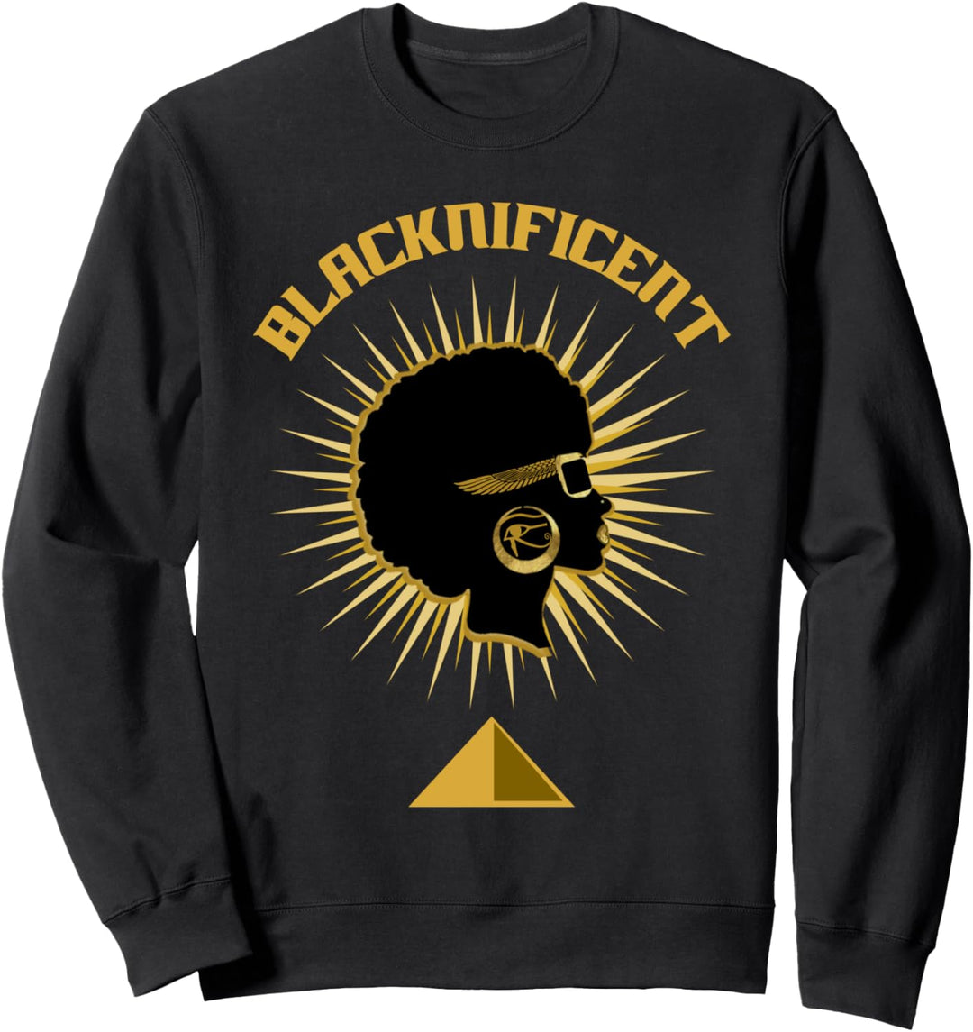 Blacknificent Afro African American Pro Black History Gift Sweatshirt
