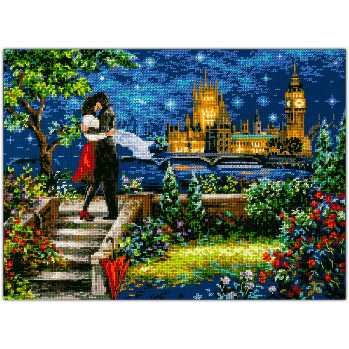 Magic Needle 550-767 ZW Rendezvous in London Kreuzstichset mit Zählmuster Zweigart Edition, Baumwoll