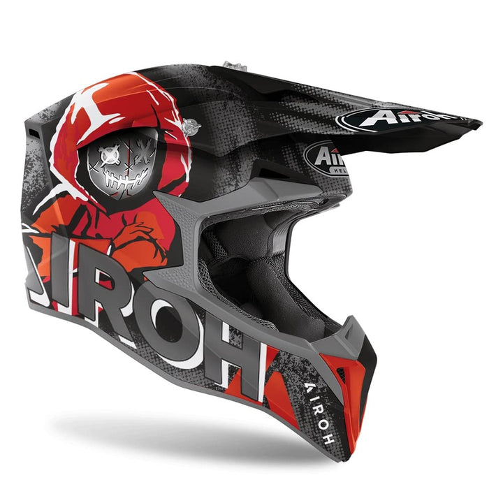 Airoh Helmet Wraap Alien Red Matt XL Rot, XL Rot