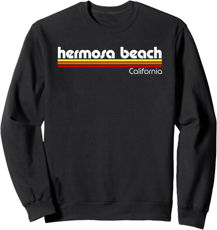 Hermosa Beach California Retro Sweatshirt