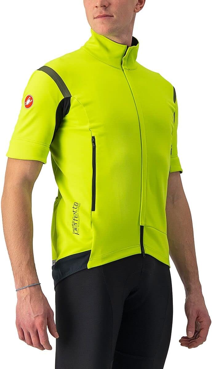 CASTELLI Herren Perfetto Ros 2 Convertible Jac Jacket S ELECTRIC LIME/DARK GRAY, S ELECTRIC LIME/DAR