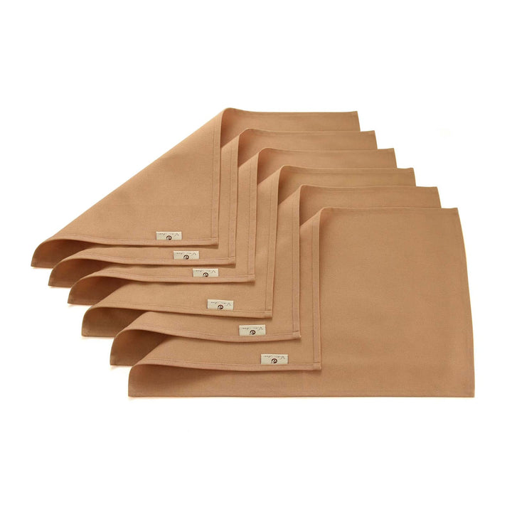 Vivi Idee® 6er Tischsets Platzset 100% Baumwolle Platzdeckchen Stoff abwaschbar Handgenäht 52x33cm (