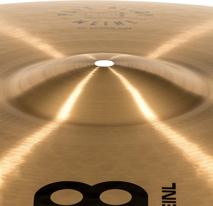 Meinl Cymbals Pure Alloy Ride Medium 20 Zoll (Video) Schlagzeug Becken (50,80cm) Pure Alloy Bronze,