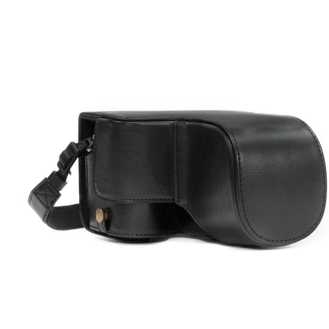 MegaGear MG1484 Sony Alpha A6500 (16-70, 18-135 mm) Ever Ready Leder Kamera-Case mit Trageriemen - S