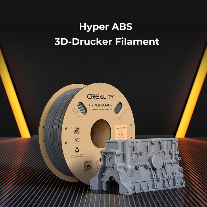 Creality Offizielles Hyper ABS Filament, Creality 3D Drucker Filament 1.75mm für Hochgeschwindigkeit
