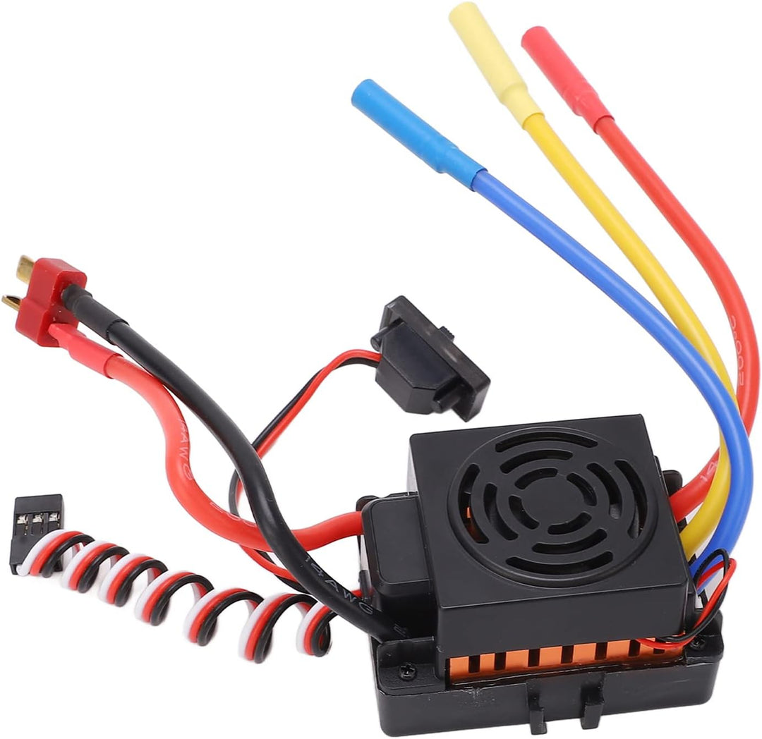 VGEBY RC Brushless ESC, RC Car Brushless ESC 60A Starker Stromwiderstand Wasserdicht Staubdicht für