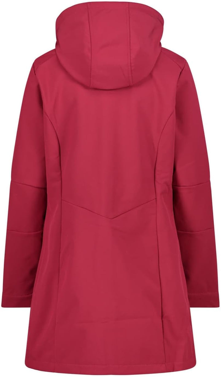 CMP Damen Damenparka mit Reissverschluss und Kapuze Softshell Parka XS Anemone, XS Anemone