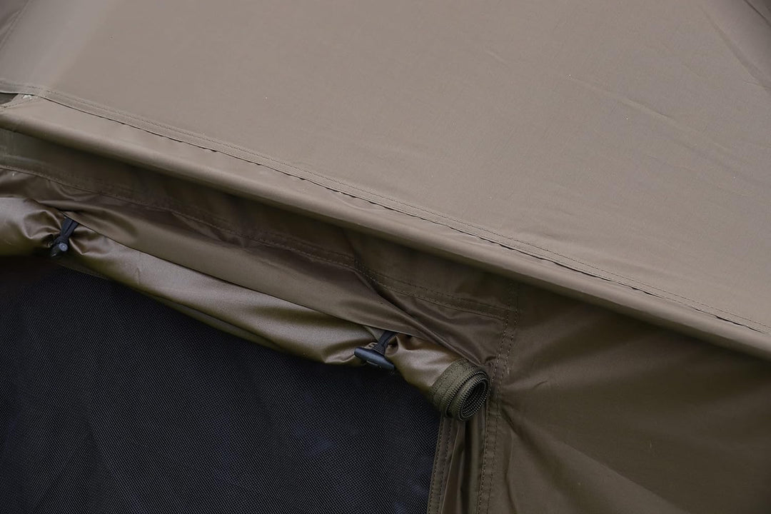 MK-Angelsport 1-2 Personen Karpfenzelt Angelzelt Bivvy Fort Knox 2.0 Anglerzelt - 160cm hohe Innenka