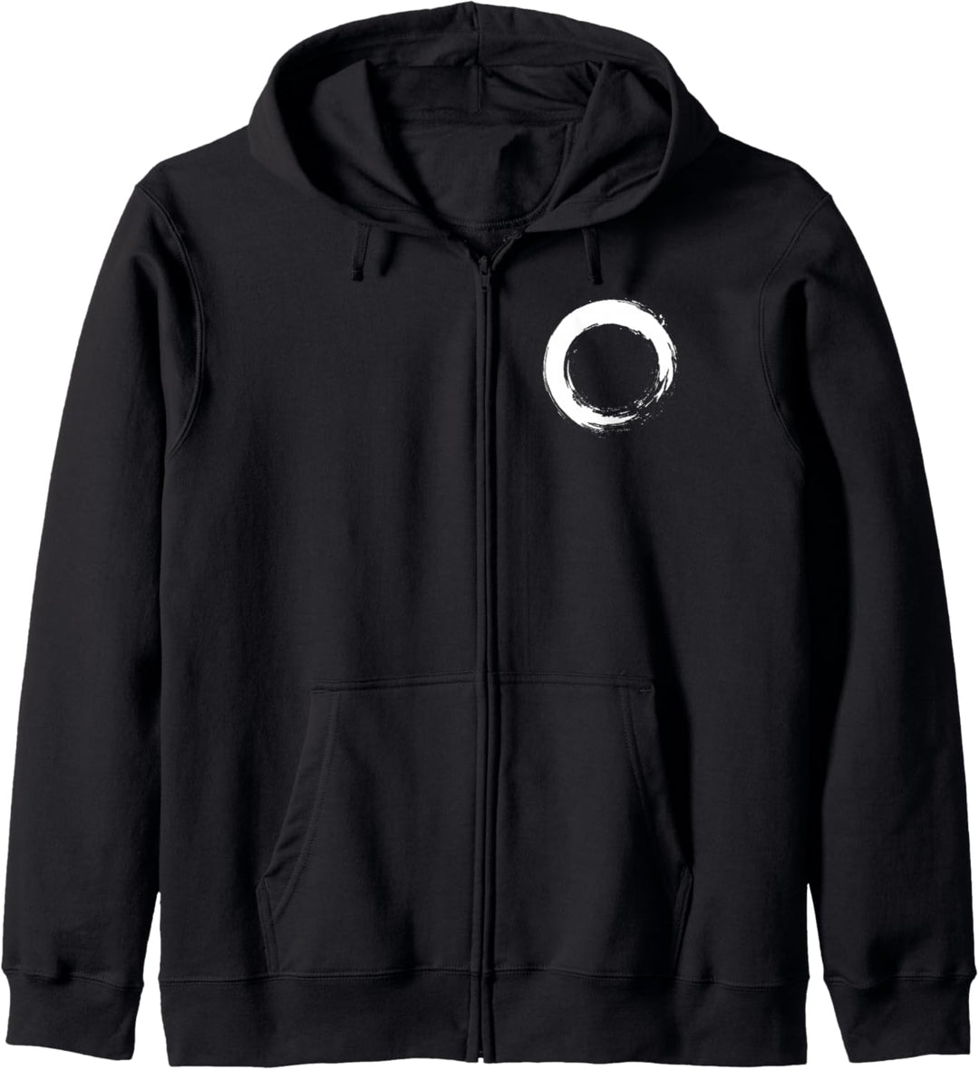 Enso Circle Zen Japanese Aesthetics Free Mind Meditation Fun Kapuzenjacke