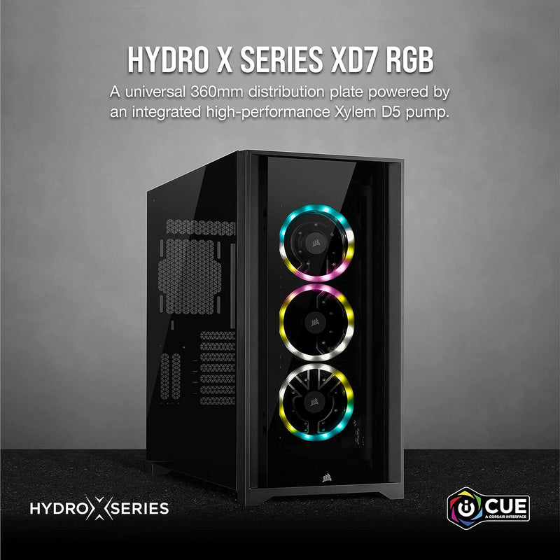 Corsair Hydro X Series XD7 RGB Pumpen-/Ausgleichsbehälter-Kombination (360-mm-Verteilerplattensystem