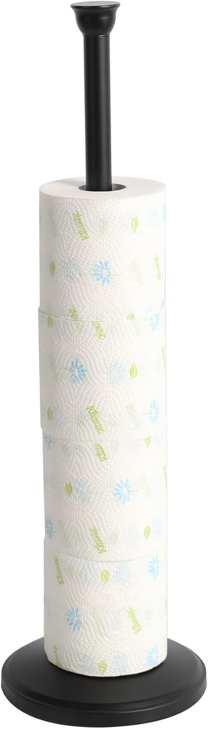 zccz Toilettenpapierhalter, freistehend, mit schwerem Boden, Toilettenpapierhalter für Badezimmer, T