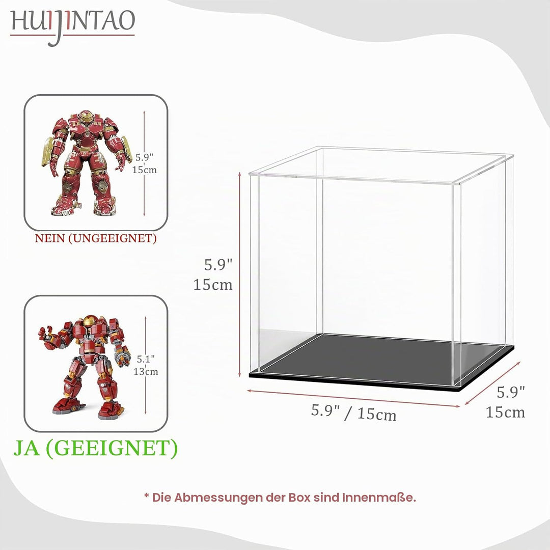 Huijintao Acryl Vitrine/Schaukasten/Display Case/Display Box für Figuren, Sammlerstücke | Selbstmont