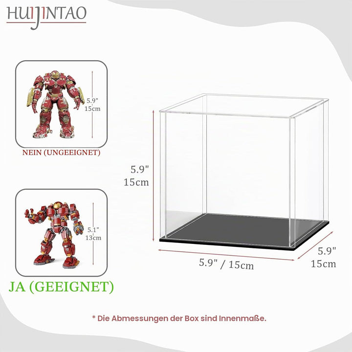 Huijintao Acryl Vitrine/Schaukasten/Display Case/Display Box für Figuren, Sammlerstücke | Selbstmont