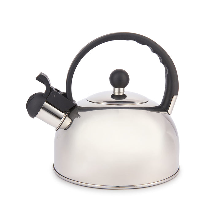 La Cafetiere Edelstahl-Wasserkocher 1,3 Liter mit Pfeiffunktion, Silber, Silber
