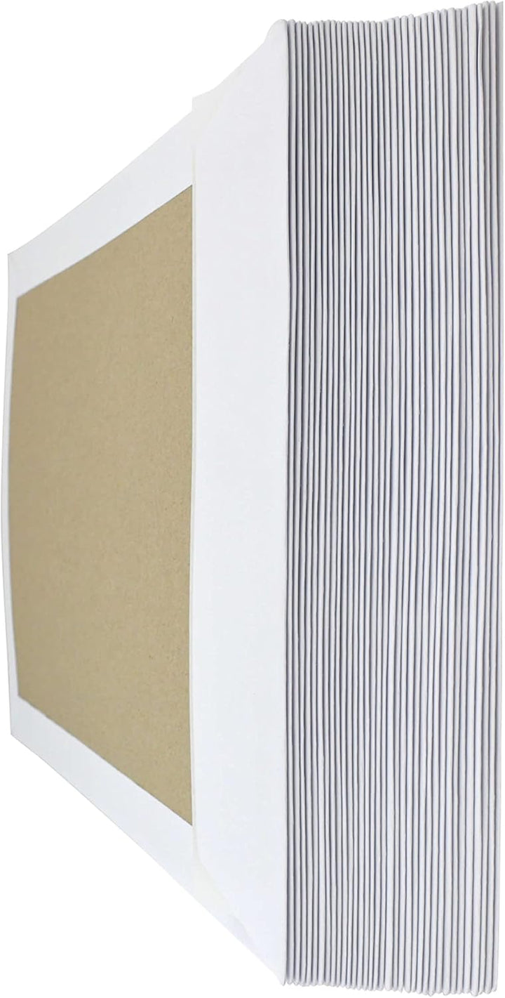 Papprückwandtaschen Versandtaschen B4 250x353mm weiss 125 Stück - Div. Formate weiss braun mit oder