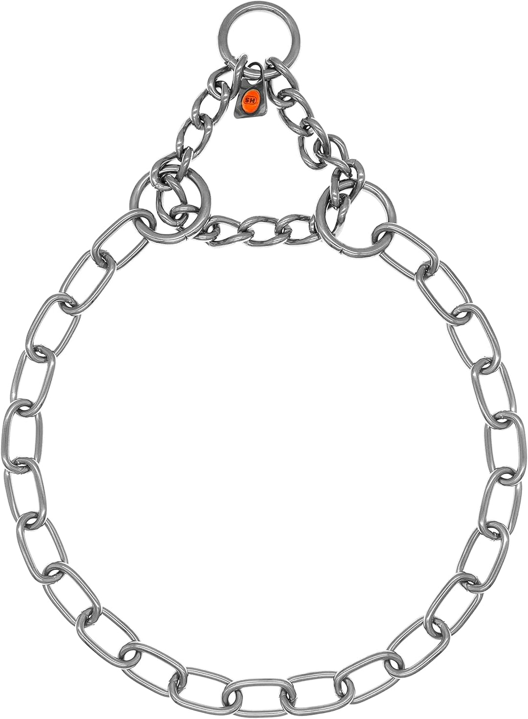 Sprenger Hundehalskette mit Durchzugskette 3mm I Edelstahl rostfreie Hundehalsband für kurz- und lan