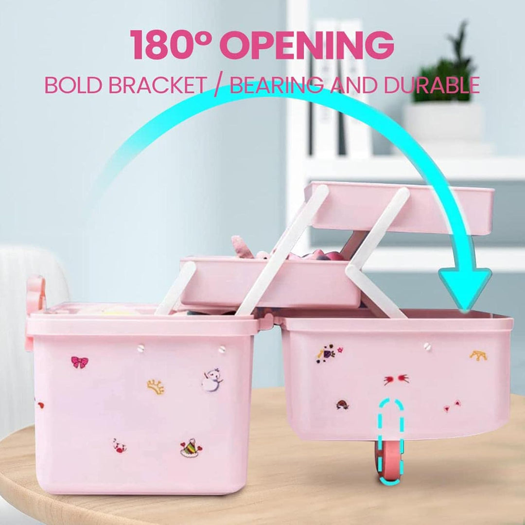2 Satz Haar-accessoires Aufbewahrung– Craft-Aufbewahrungsboxen Mit Fächern | Schmuckschatulle Für Mä