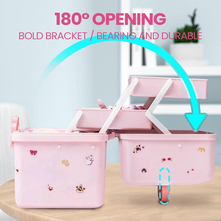2 Satz Haar-accessoires Aufbewahrung– Craft-Aufbewahrungsboxen Mit Fächern | Schmuckschatulle Für Mä