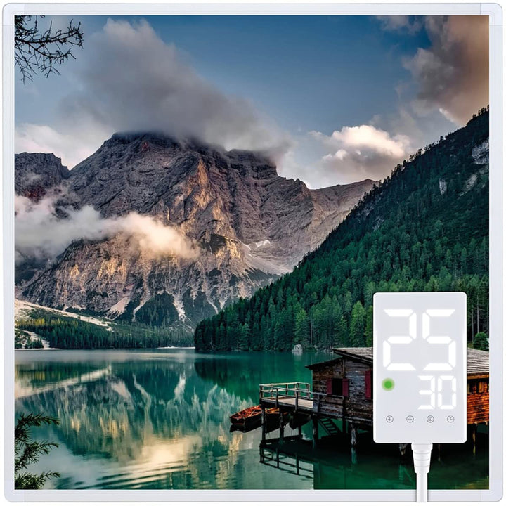 Heidenfeld Infrarotheizung HF-HP105 | 𝟭𝟬 𝐉𝐀𝐇𝐑𝐄 𝐆𝐀𝐑𝐀𝐍𝐓𝐈𝐄 - 400 Watt - Bis 10 m² - Infrarot Heizkörper